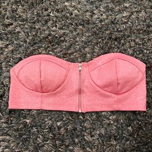 Pink/Salmon colored crop top